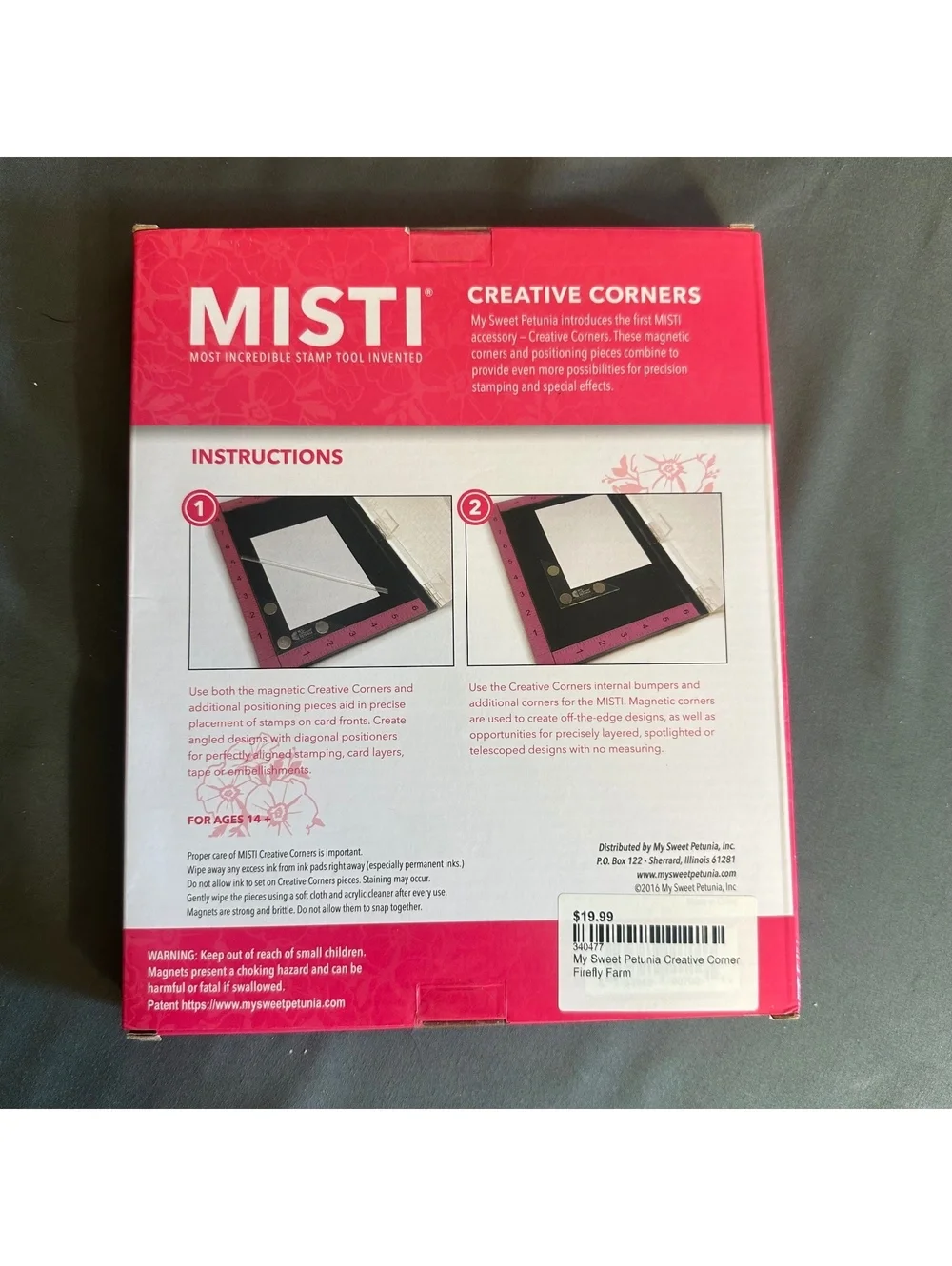 MISTI Creative Corners My Sweet Petunia